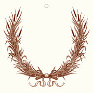 Cattails Gift Tag by Alexa Pulitzer (Local Delivery Only)