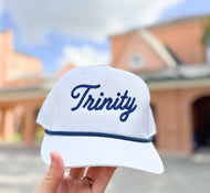 Trinity Script Rope Hat White