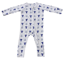 Load image into Gallery viewer, PRE-ORDER BLUE Uptown Baby Exclusive Trinity Romper
