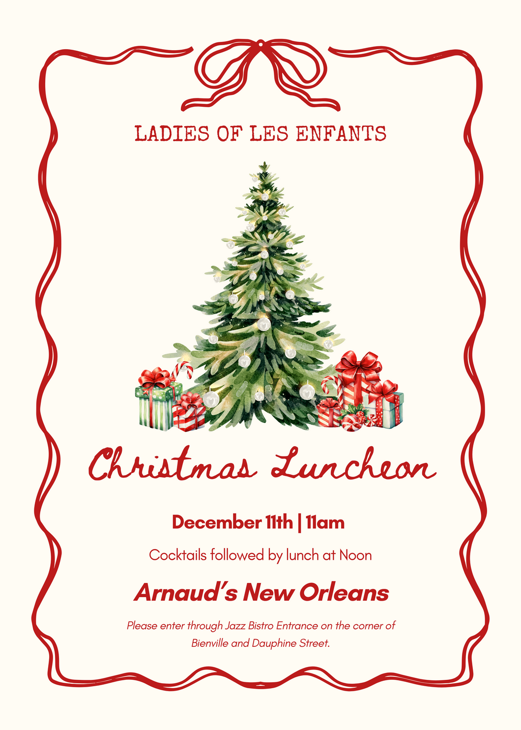 Ladies of Les Enfants Christmas Luncheon 2025