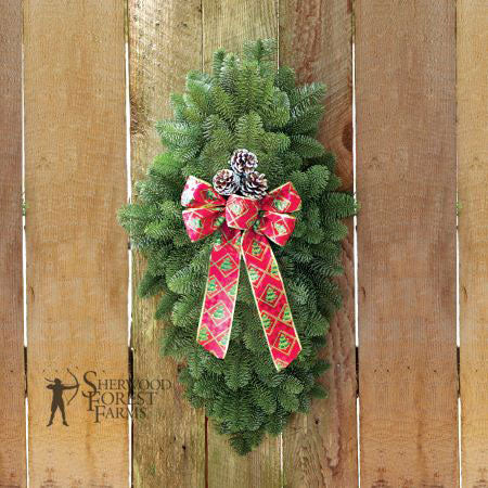 Noble Fir Door Swag (Shipped anywhere in US)