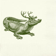Christmas Gator Beverage Napkins by Alexa Pulitzer (Local Delivery Only)
