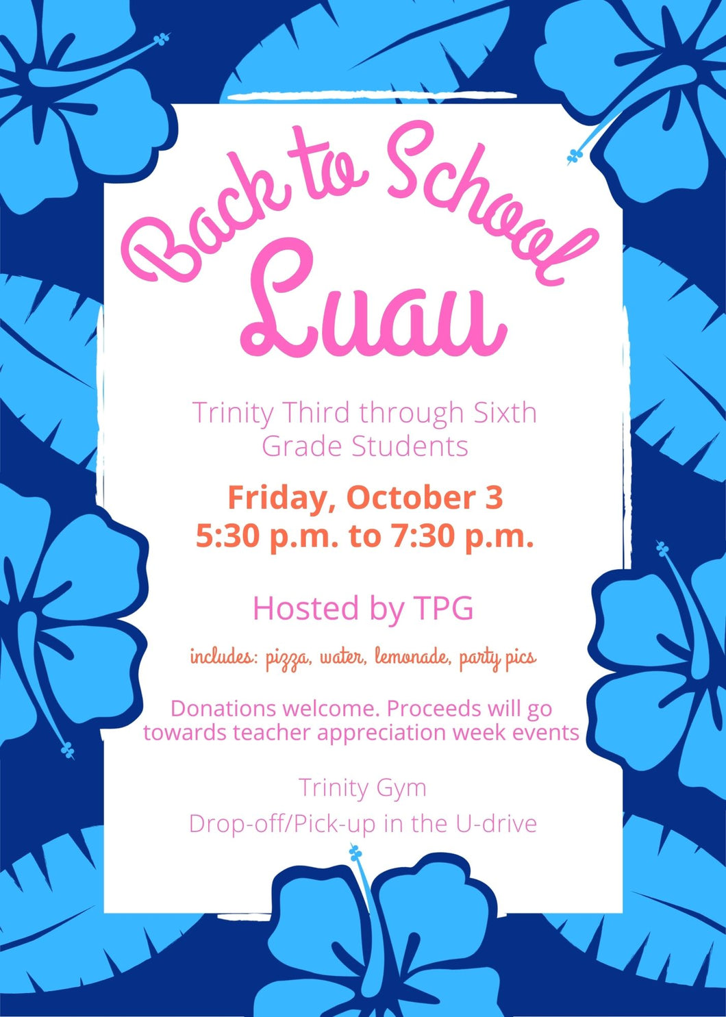 Back to School Luau
