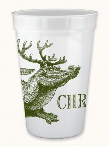 Christmas Gator Antler Cups by Alexa Pulitzer (Local Delivery Only)